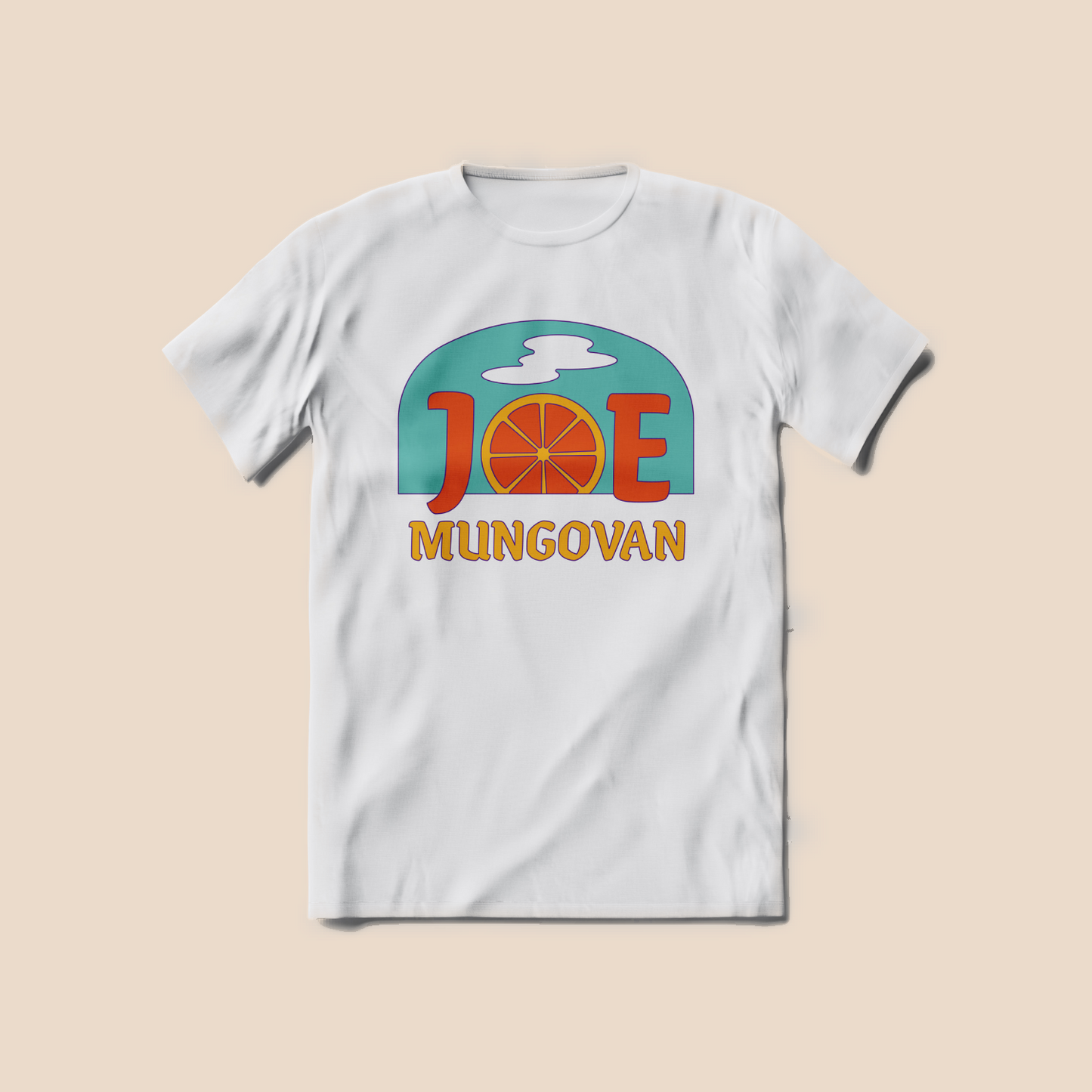 White Logo Tee